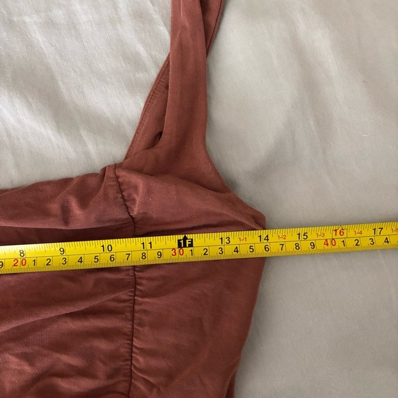 Aritzia Wilfred Lydia Ruched Bodycon Mini Dress NWT size Medium - Picture 11 of 12